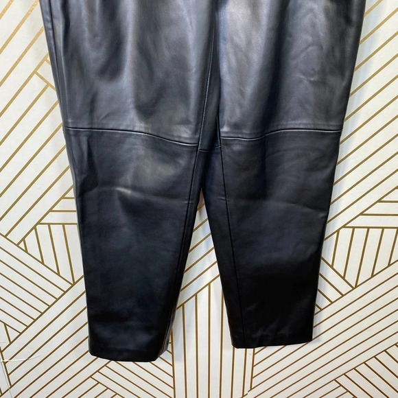 BLANKNYC Belted Paperbag Waist Vegan Leather Pants - Picture 6 of 13